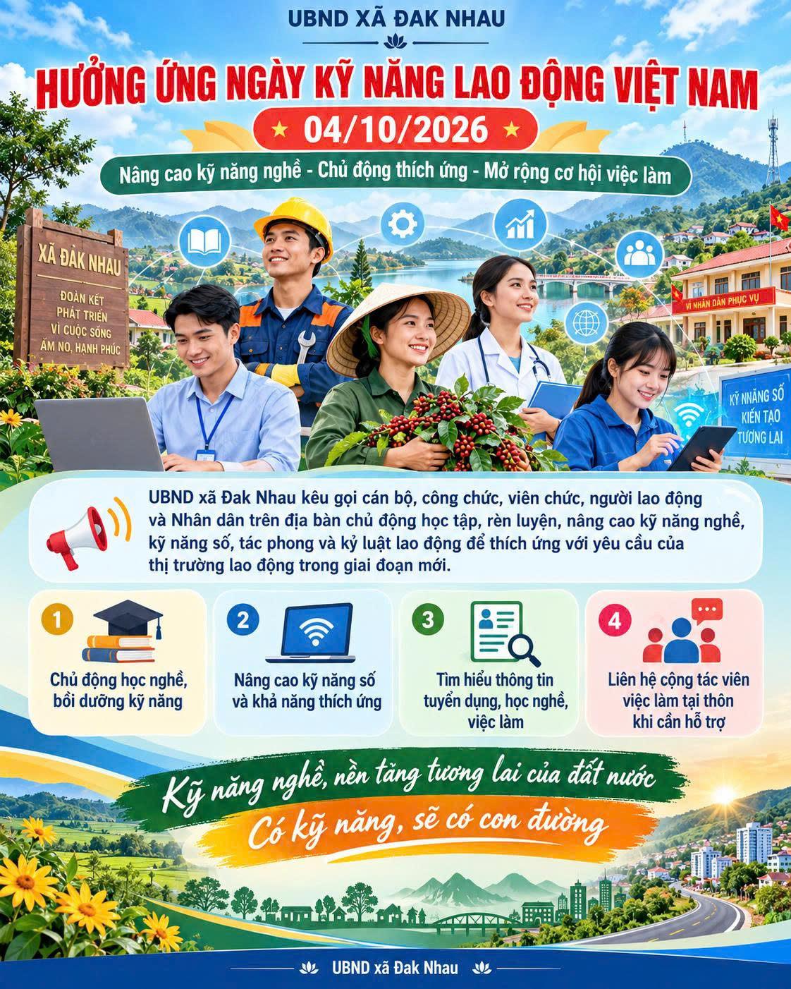 HƯỞNG ỨNG NGÀY KỸ NĂNG LAO ĐỘNG VIỆT NAM 04/10/2026